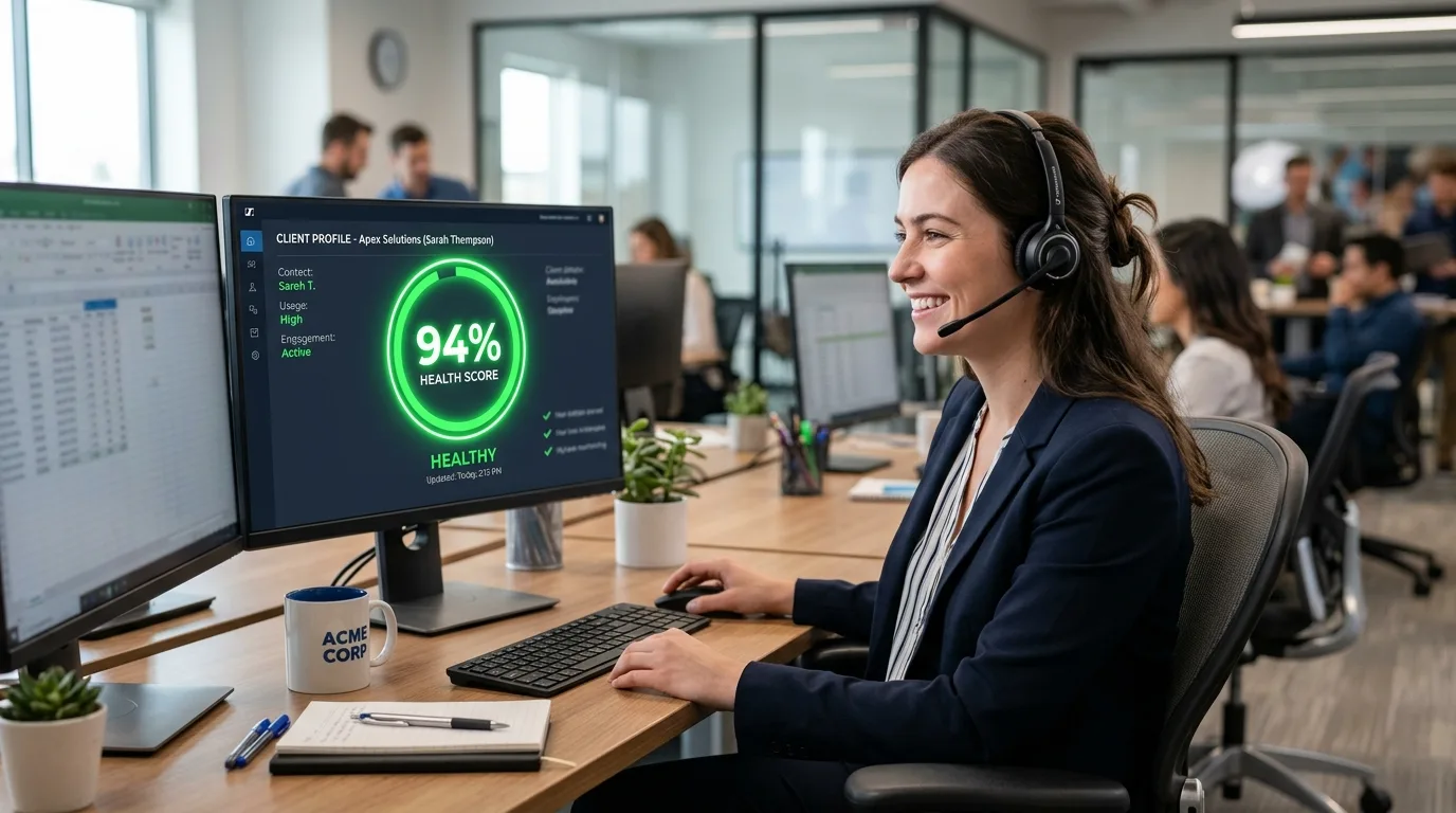 Gestor de Customer Success utilizando análise preditiva no CRM