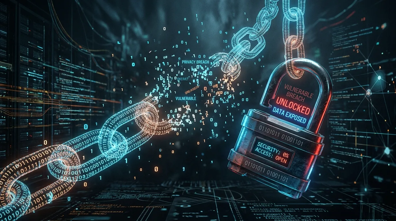 Cadeado digital representando a luta por segurança em uma sociedade super conectada