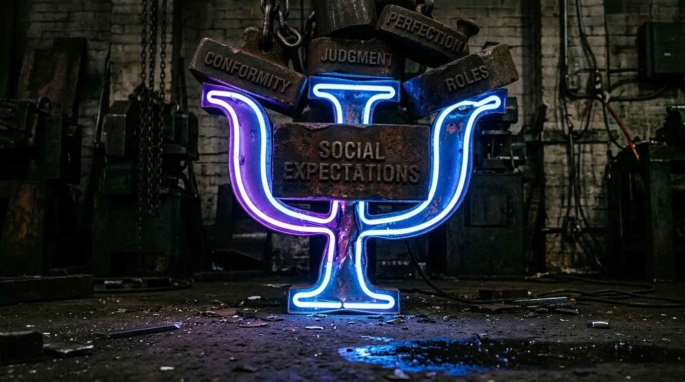 Símbolo brilhante representando a psique humana no contexto digital